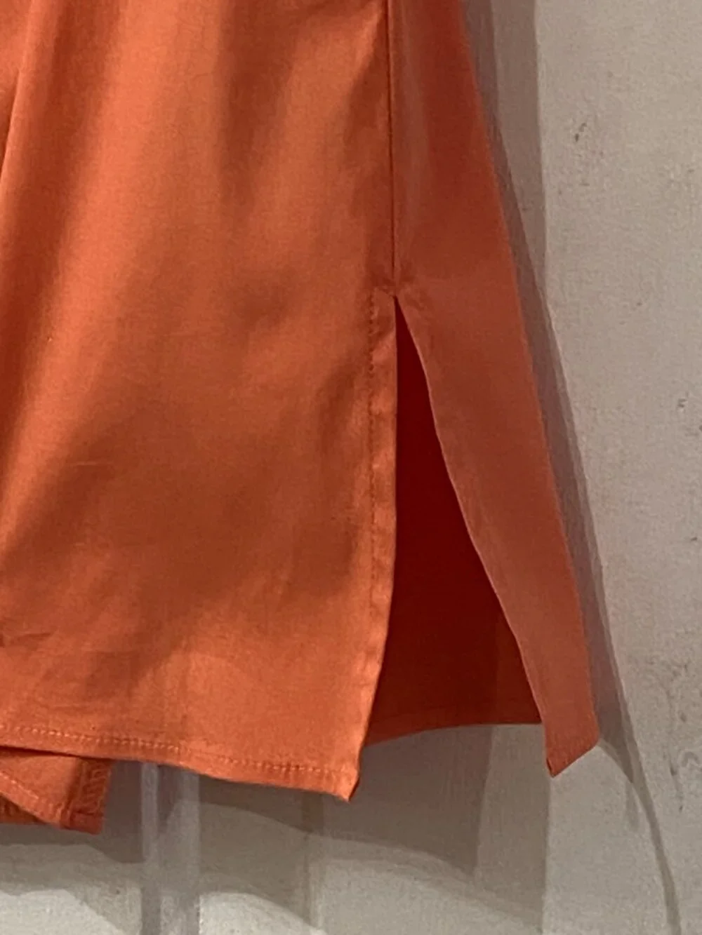 Lafayette 148 Womens Sz 4 Blouse Button Up Shirt  Sleeveless Orange Coral - Picture 4 of 9